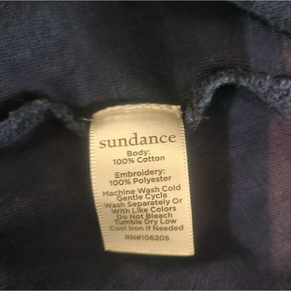 Sundance Long Sleeve Embroidered Top Size Large - Picture 6 of 6